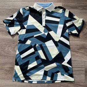 Rhone Men's Geometric Print Polo Shirt